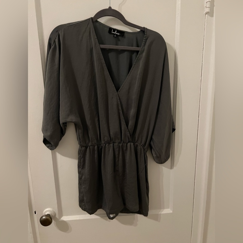 Olive green romper